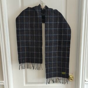 Plaid Wool Scarf